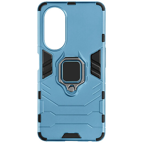 Avizar Coque pour Oppo A98 5G Anneau Support Ring Collection Bleu