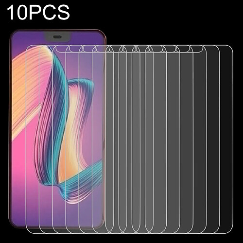 Wewoo Film de verre trempé de 10 PCS 0.26mm 9H 2.5D pour Huawei Honor 9X / 9X Pro