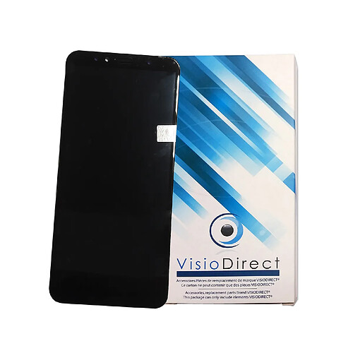 Visiodirect Ecran complet pour Honor 7A 5.7"" noir téléphone portable vitre tactile + LCD