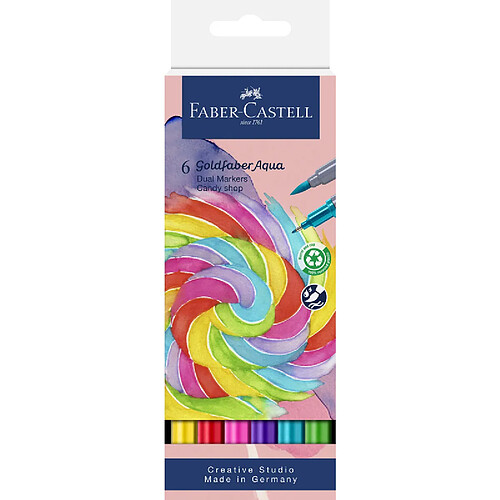 FABER-CASTELL Marqueur aquarelle GOLDFABER, étui Candy Shop ()