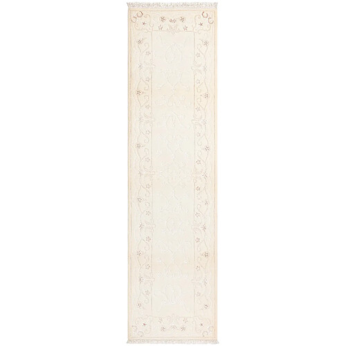 Vidal Tapis de couloir en laine 305x81 beige Darya