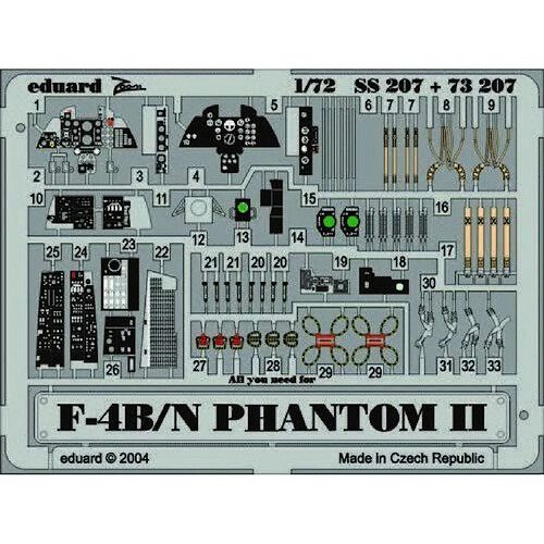 F-4B/N Phantom II - 1:72e - Eduard Accessories