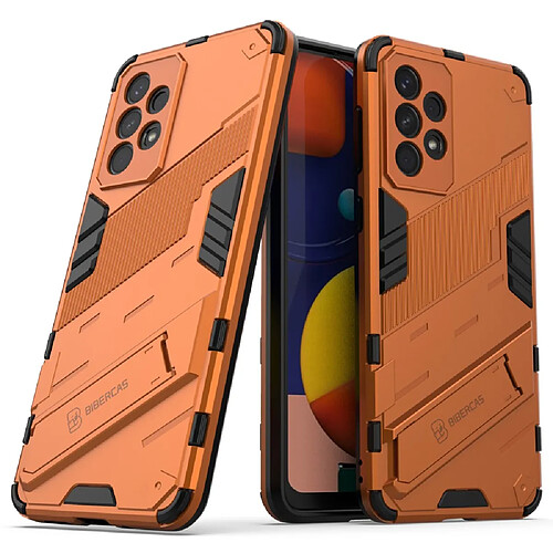 Coque en TPU antichoc avec béquille orange pour votre Samsung Galaxy A33 5G