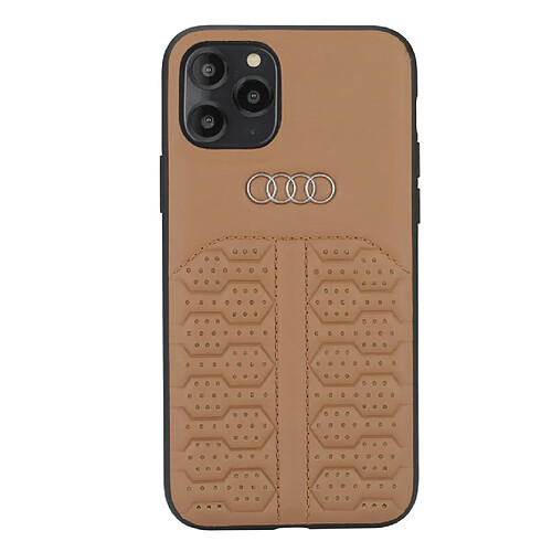 Audi Etui pour iPhone 12 Mini - Marron Coque pour A6 Série cuir véritable