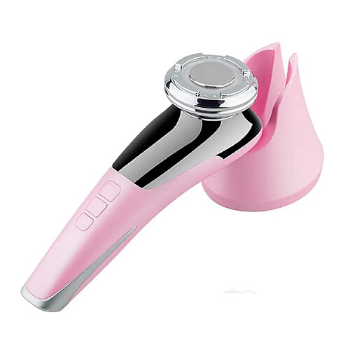 Chrono Instrument de beauté chaud et froid massage du visage beauté rajeunissement de la peau ionophorèse multifonctionnelle ems instrument de beauté de couleur de radiofréquence à micro-courant(Rose)