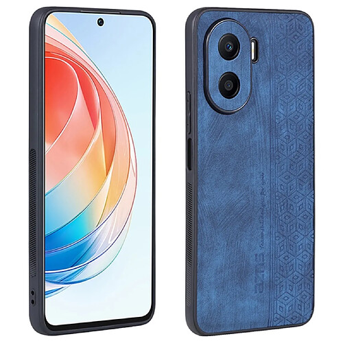 Coque en TPU + PU anti-chocs pour votre Honor X40i 5G - bleu