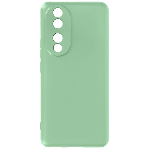 Avizar Coque pour Honor 90 Silicone Semi-rigide Soft-touch avec Dragonne Vert