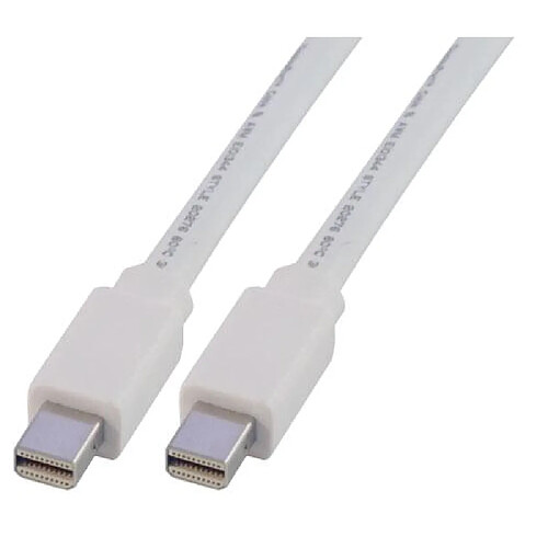 MCL Câble mini DisplayPort mâle / mâle - 2m Blanc