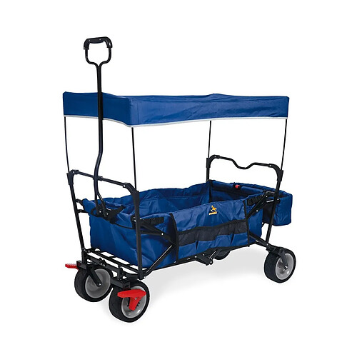 Wagon pliant Pinolino Paxi Dlx Comfort avec frein Bleu