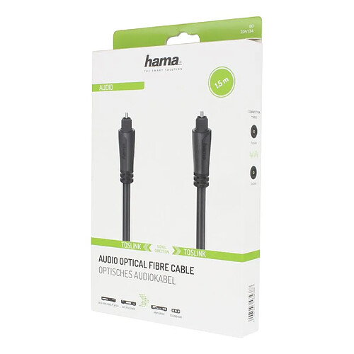 Câble audio fibre optique HAMA 00205134 1,5m