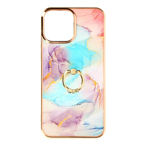 Avizar Coque iPhone 11 Pro Max Bi-matière Bague de maintien Motif marbre - multicolore