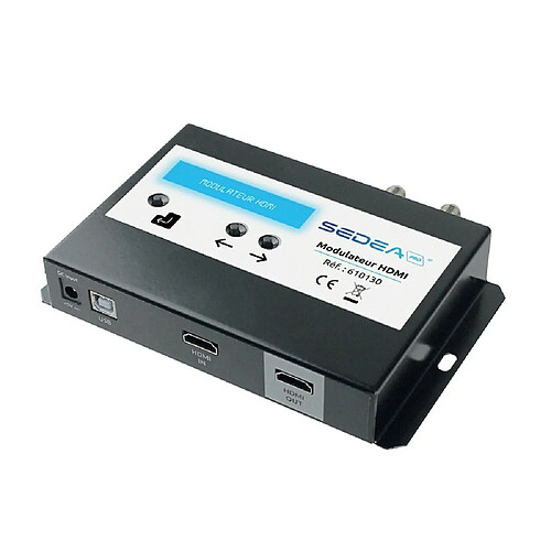 Sedea Modulateur DVB-T COFDM Terrestre Entrée / Sortie RF avec connecteur F HDMI 610130 – Transmission du signal HDMI sur réseau coaxial