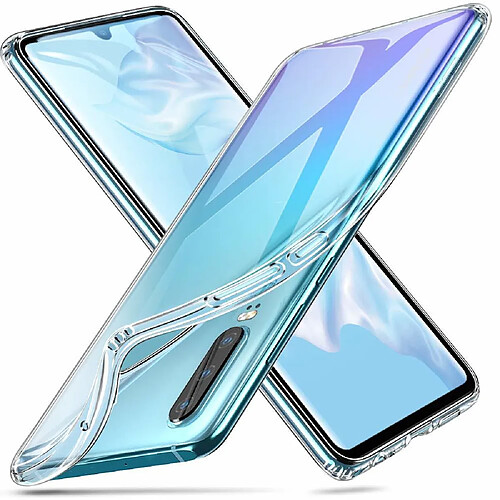 CABLING® Coque Huawei P30, Ultra Fine TPU Silicone Transparent Souple Housse Etui Coque pour Huawei P30, Adhérence Parfaite/Anti Rayures/Anti-Scratch-Transparent