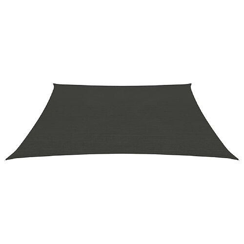 Helloshop26 Voile d'ombrage 160 g/m² anthracite 4/5 x 4 m pehd 02_0008931