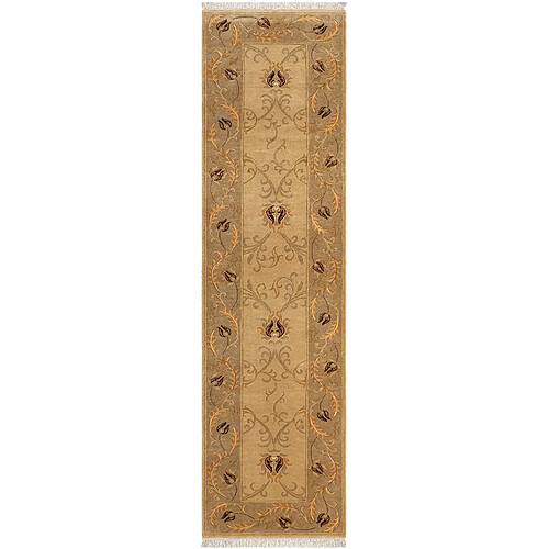 Vidal Tapis de couloir en laine 302x79 brun Darya