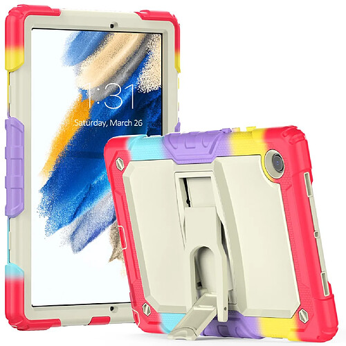 Coque en silicone épaissi avec béquille Camouflage rouge pour votre Samsung Galaxy Tab A8 10.5 (2021) X200/X205