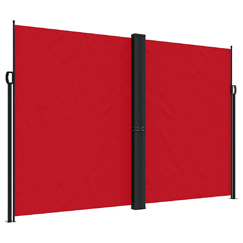 Maison Chic Auvent latéral rétractable | Store latéral | Brise-vue latéral rouge 220x600 cm -GKD70289