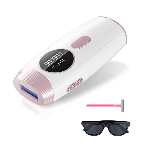 Chrono Épilation au laser pour femmes et hommes à la maison Épilation permanente 999 999 flashs Épilateur indolore, violet