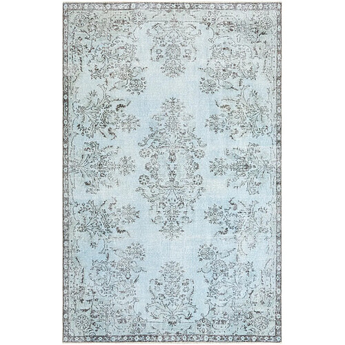 Vidal Tapis de laine 297x191 Bleu Ultra Vintage