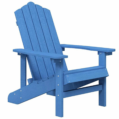 Maison Chic Chaise Adirondack de jardin - Fauteuil d'extérieur PEHD Bleu marine -MN76303