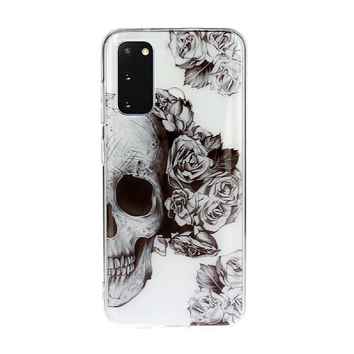 Coque en TPU impression de motif conception imd crâne pour votre Samsung Galaxy S20