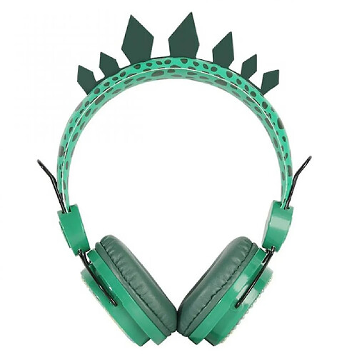 Universal Dinosaure mignon casque filaire casque musique enfant casque stéréo casque 3,5 mm casque apprendre jeux téléphone portable casque