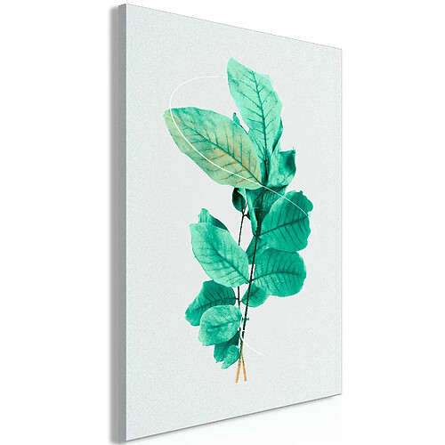 Decoshop26 Tableau toile de décoration murale impression premium en 1 partie sur châssis en bois motif Grâce à la Menthe 20x30 cm 11_0015870