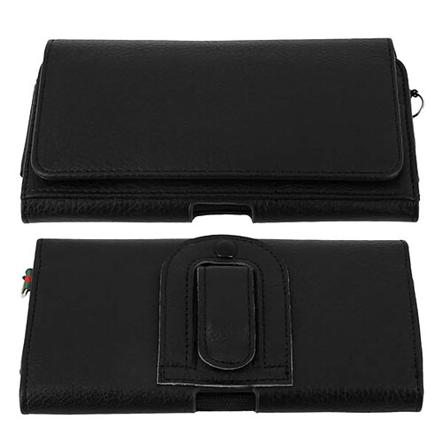 Avizar Housse ceinture Smartphone 6'' Étui Porte-cartes Passant-ceinture & Clip - Noir