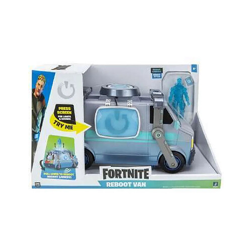 Fortnite FNT0732 Van Deluxe - Véhicule électronique de rétablissement Recrue (Jonesy) de 10 cm + Accessoires