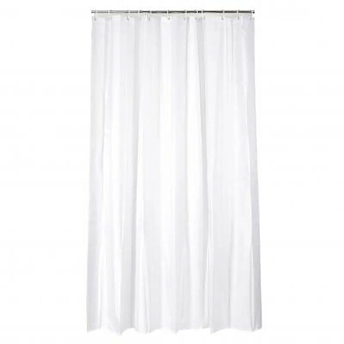 Rideau de Douche Polyester 180x200cm Blanc