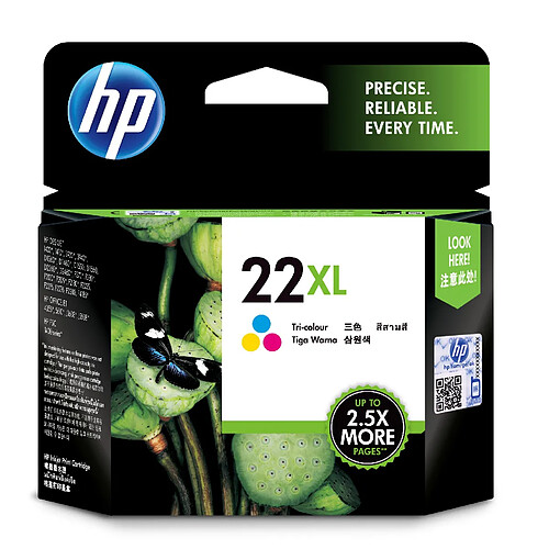 HP 22XL cartouche d'encre 1 pièce(s) Original Rendement élevé (XL) Cyan, Magenta, Jaune