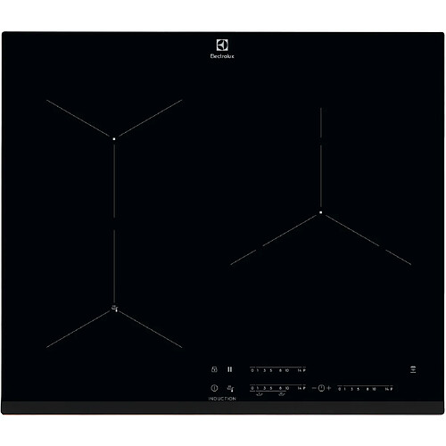 Table de cuisson à induction 59cm 3 feux 7350w noir - eif61342 - ELECTROLUX