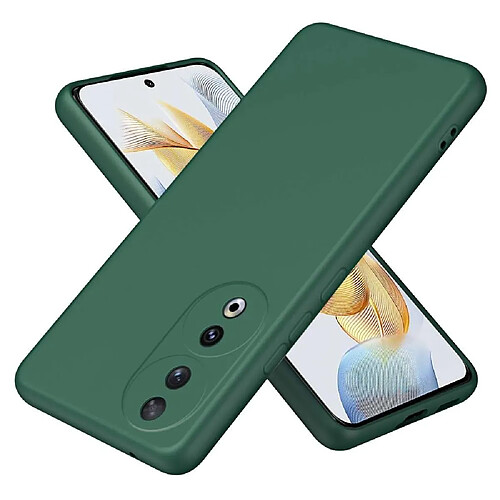 Htdmobiles Coque pour Huawei Honor 90 5G - housse etui silicone gel fine + verre trempe - VERT