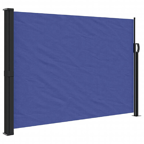 Maison Chic Auvent latéral rétractable | Store latéral | Brise-vue latéral bleu 140x600 cm -GKD97323