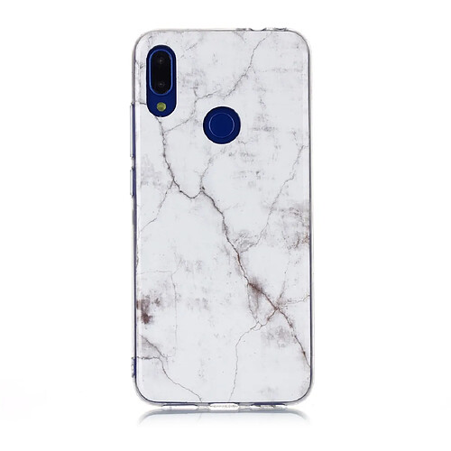 Wewoo Coque Souple Pour Xiaomi Redmi Note 7 Dessin en couleur Motif IMD Étui de protection TPU Blanc