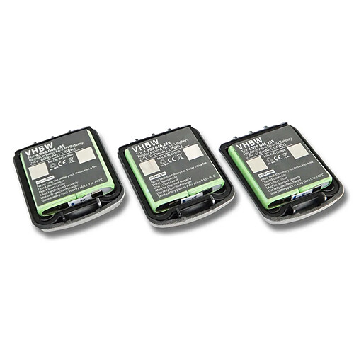 vhbw 3 batteries 600mAh 2.4V avec couvercle arrière pour téléphone fixe sans fil Avaya Tenovis C4065R,Integral D3 Mobile comme 4999046235,NTTQ49MAE6.