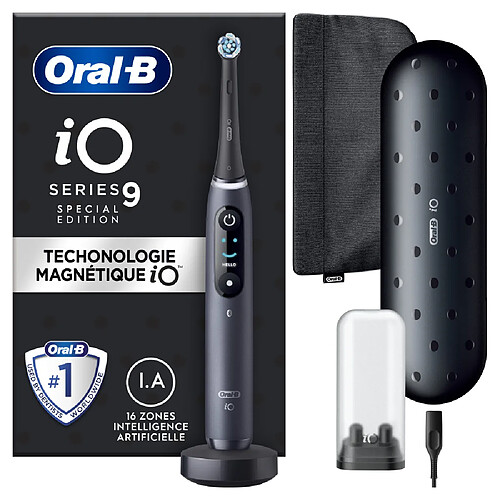 Oral-B iO 9 Edition Spéciale - Avec étui de voyage - Noire