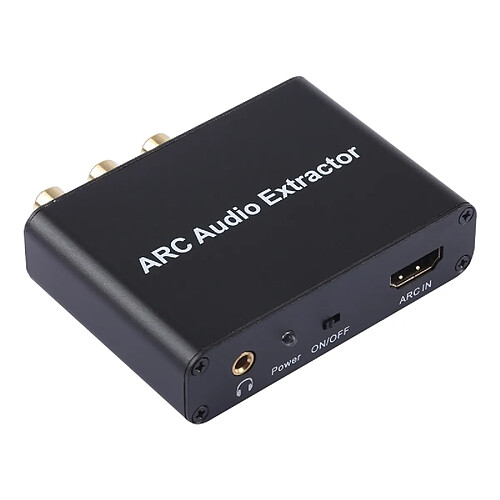 Wewoo Extracteur audio 192KHz ARC HDMI ARC vers SPDIF + Adaptateur de canal retour audio convertisseur coaxial + L / R