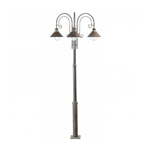 faro Lampadaire de jardin brun foncé Nautica 3 ampoules