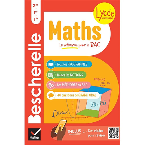 Bescherelle maths lycée : 2de, 1re, terminale : nouveau bac