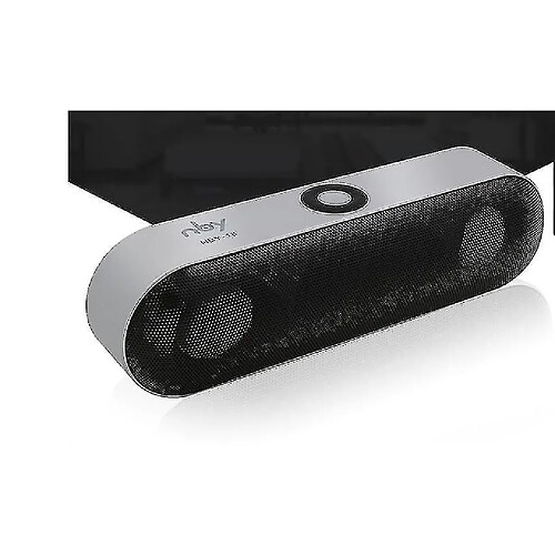 Universal Mini Bluetooth en haut-parleur Système de son sans fil portable 3D En haut-parleurs surround (Silver)