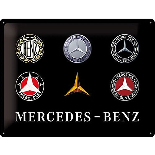 Nostalgia Plaque décorative en métal Mercedes