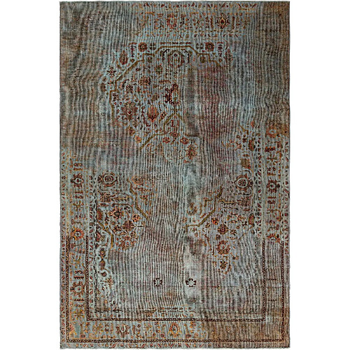 Vidal Tapis de laine 295x195 Bleu Vintage Royal