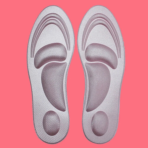 Wewoo Une paire éponge de sport 4D à semelle souple à talons hauts Coussin Soulagement des douleurs Insertion pour Femme Rose