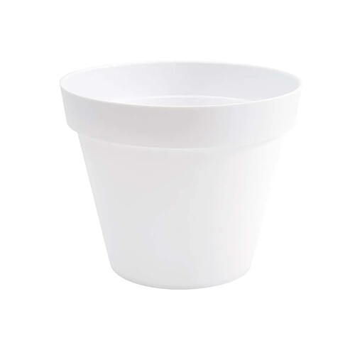 Pot de fleur rond Toscane Ø 48 x H.40 cm - Blanc - Eda