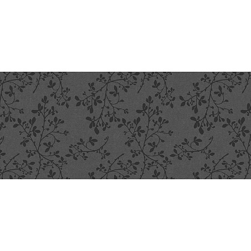 Cpm Adhésif décoratif pour meuble imprimé Fleurs - 200 x 45 cm - Gris