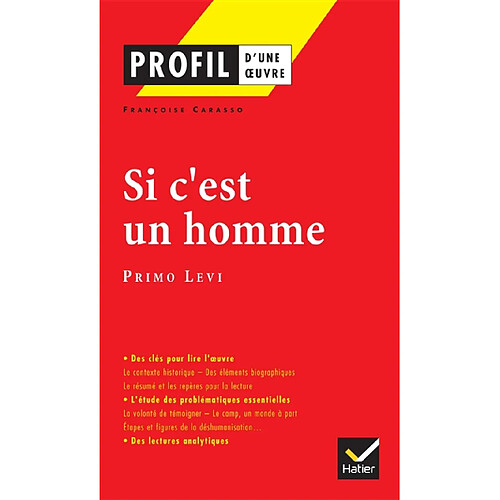 Si c'est un homme (1947), Primo Levi · Occasion