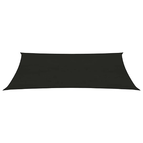 Helloshop26 Voile d'ombrage 160 g/m² noir 4 x 7 m PEHD 02_0009217