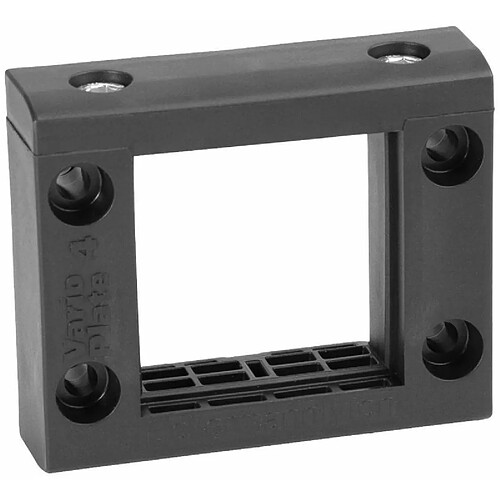 HellermannTyton VarioPlate-4_Frame-PL-BK Cadre pour passe-câbles sans halogène plastique noir 1 pc(s)