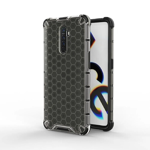 Wewoo Coque Souple Pour PC + TPU en nid d'abeille antichoc Ace Oppo Reno Gris